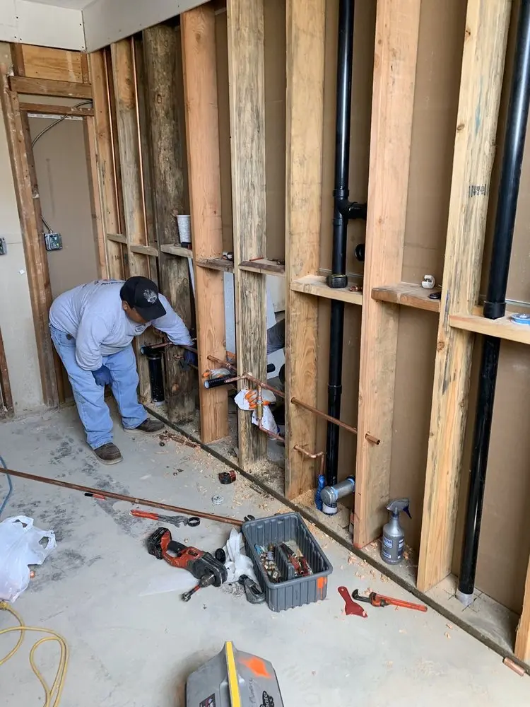 Commercial rough-in plumbing for Water Heater Replacement in Walnut Grove